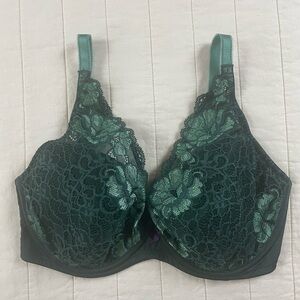 Adore Me Gorgeous Emerald Green Lace Underwire Bra 32DDD